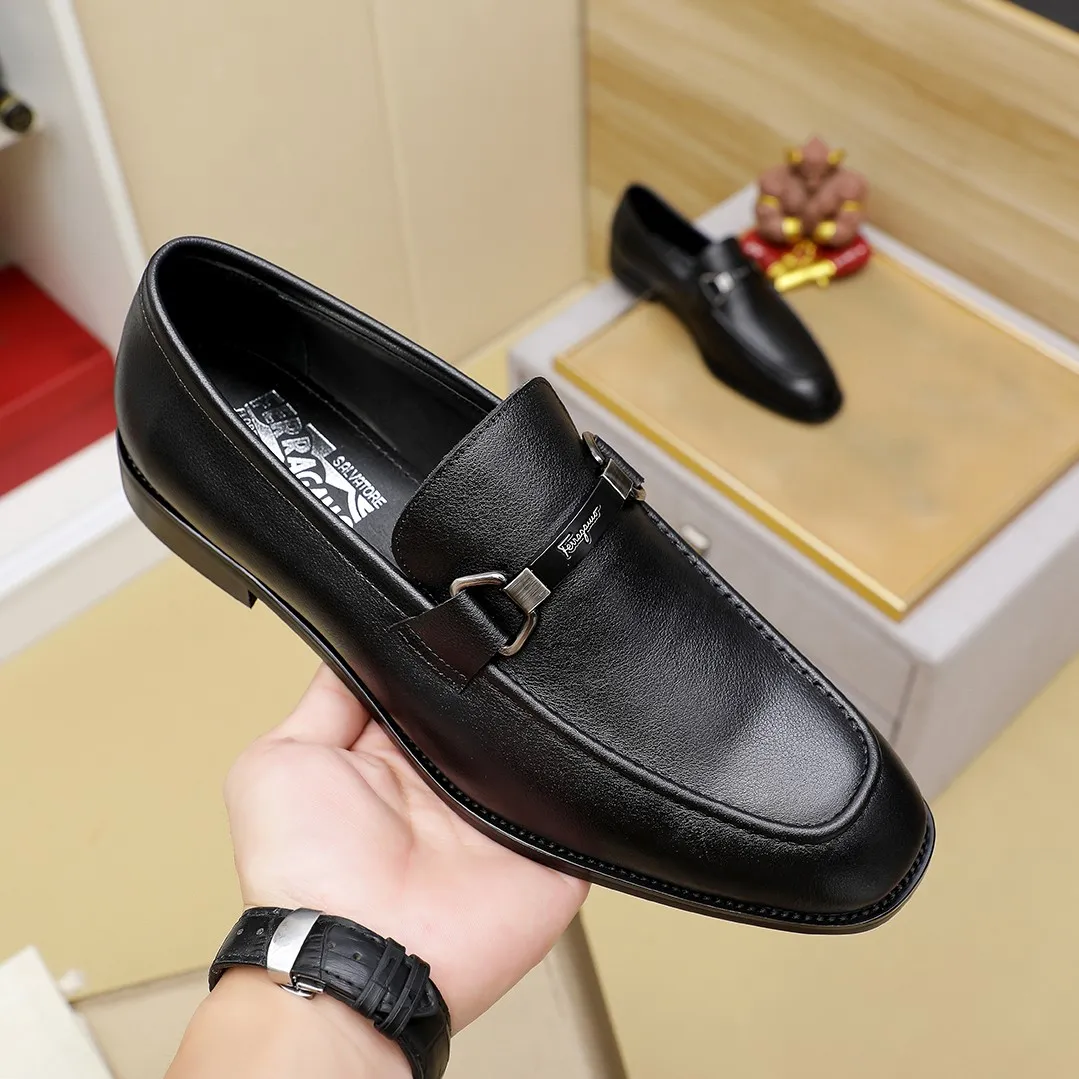 Men's shoes💰460🕷🕷[Ferragamo] Ferragamo's top men's business leather shoes💯Original copy of the official website, the upper is made of imported official website 1:1 material🍁Italian imported cowhide🇮🇹Imported cowhide lining. It’s definitely not made with ordinary craftsmanship, it’s the model used by celebrities! The factory’s craftsmanship is designed to create the most perfect shoes for trendy men! Colors available! Code number 38-44 (45.46 customized)......